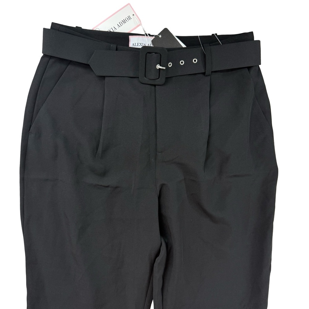 Alexia Admor Zayna Belted Cigarette High Waisted Pants Sz 8 NWT $179 - Picture 4 of 8